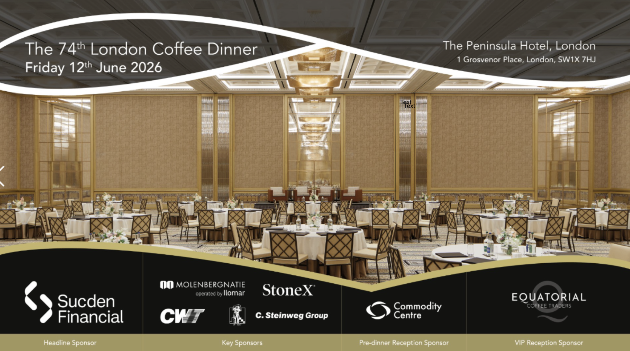 We're Heading to the BCA 74th London Coffee Dinner Tomorrow!